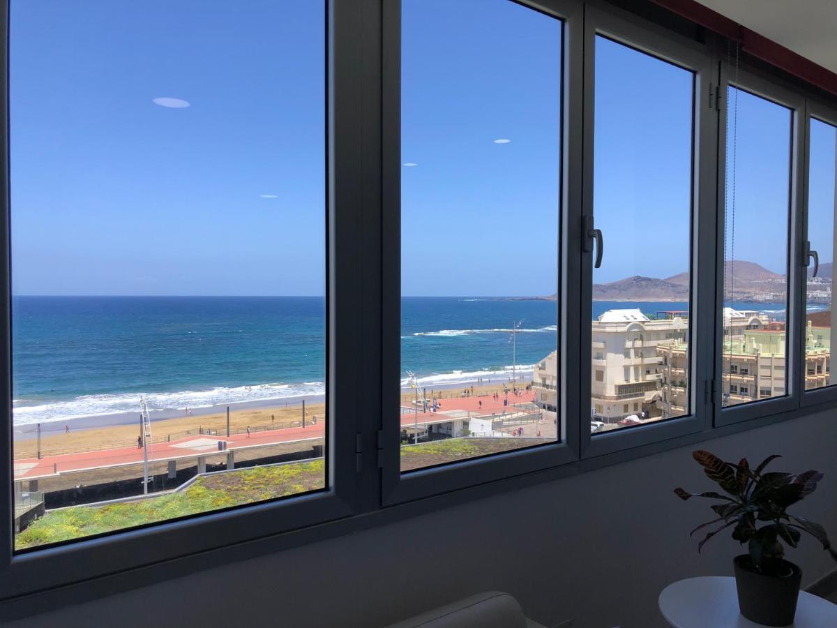 Vistas Mar Playa Las Canteras Primera Linea Wifi ラスパルマス・デ・グランカナリア エクステリア 写真